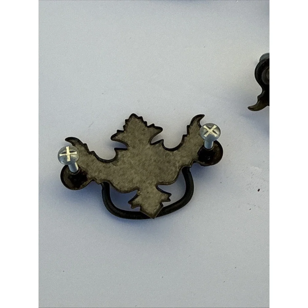 16 Vintage Batwing Drawer Pulls Antique Brass Chippendale Style Furniture Hardwa